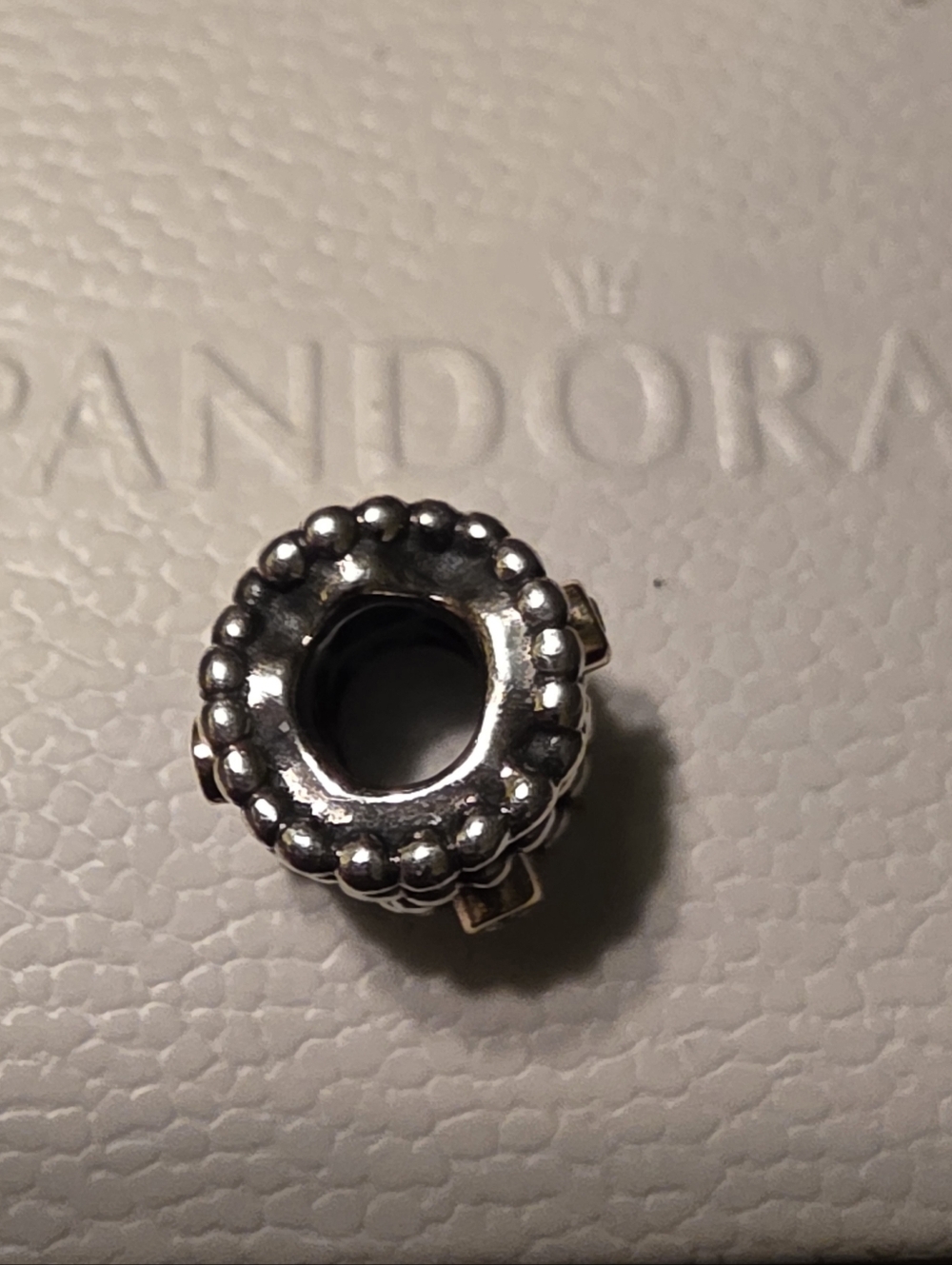 Retired PANDORA DIAMOND DELIGHT - Silver 14K Gold Settings With Real Diamonds - Picture 7 of 8